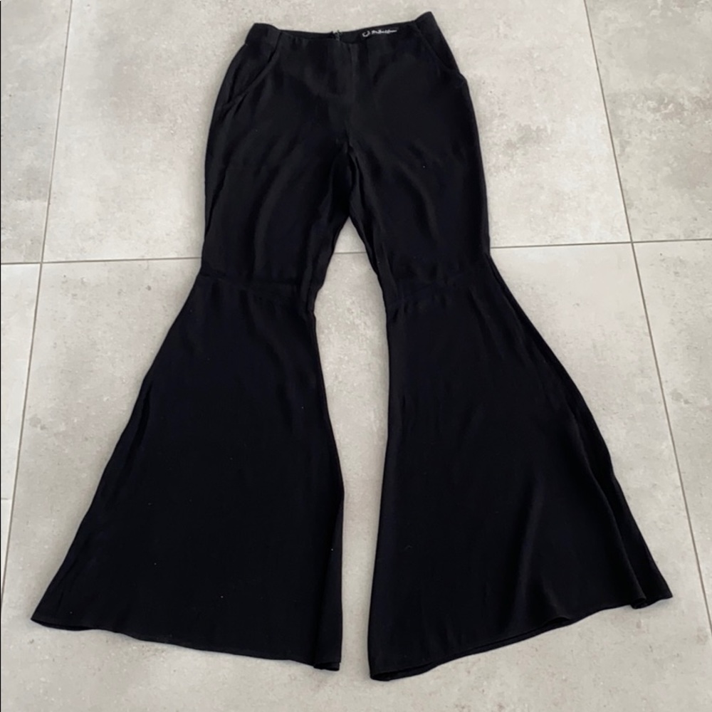 FOR LOVE & LEMONS FLARED HIGH WAISTED TROUSERS